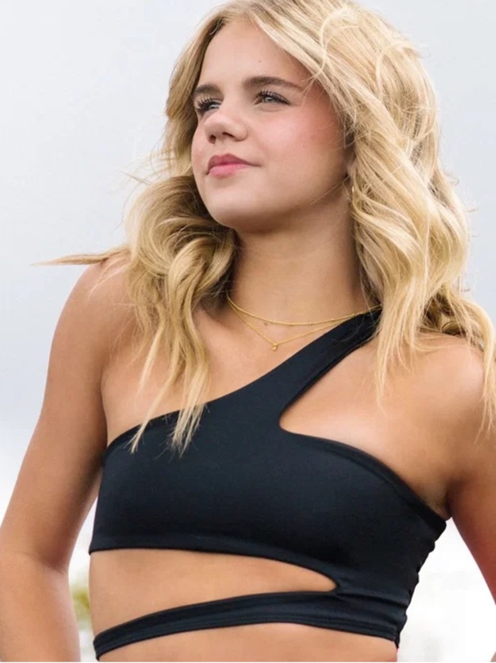 TIGER FRIDAY Bronx Crop Top Black Size CXL